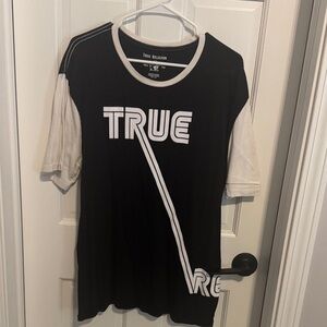True Religion Black and White Graphic Tee